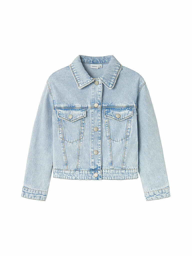 Name It Veste En Jean Mila 8510 Light Blue Bleached Denim 4 Années Filles 2